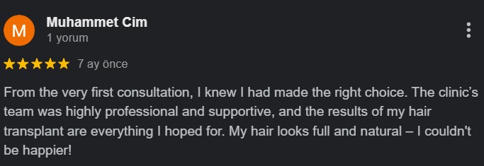 Hair Transplant Antalya Reviews