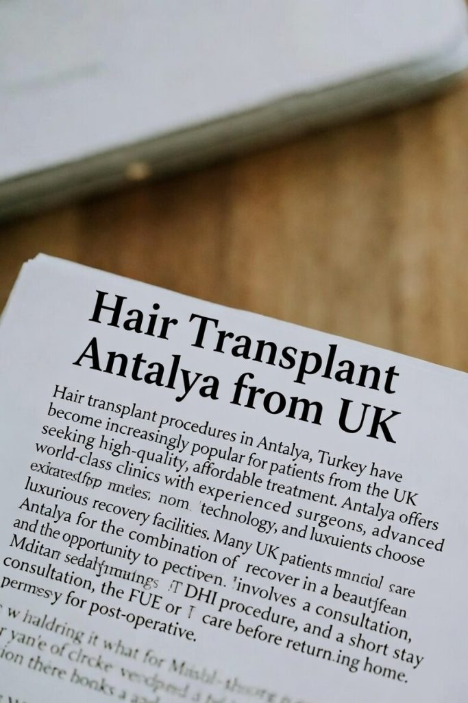 Hair Transplant Antalya from UK