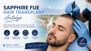 Sapphire FUE Hair Transplant Antalya Turkey natural hairline procedure with advanced sapphire blade technology