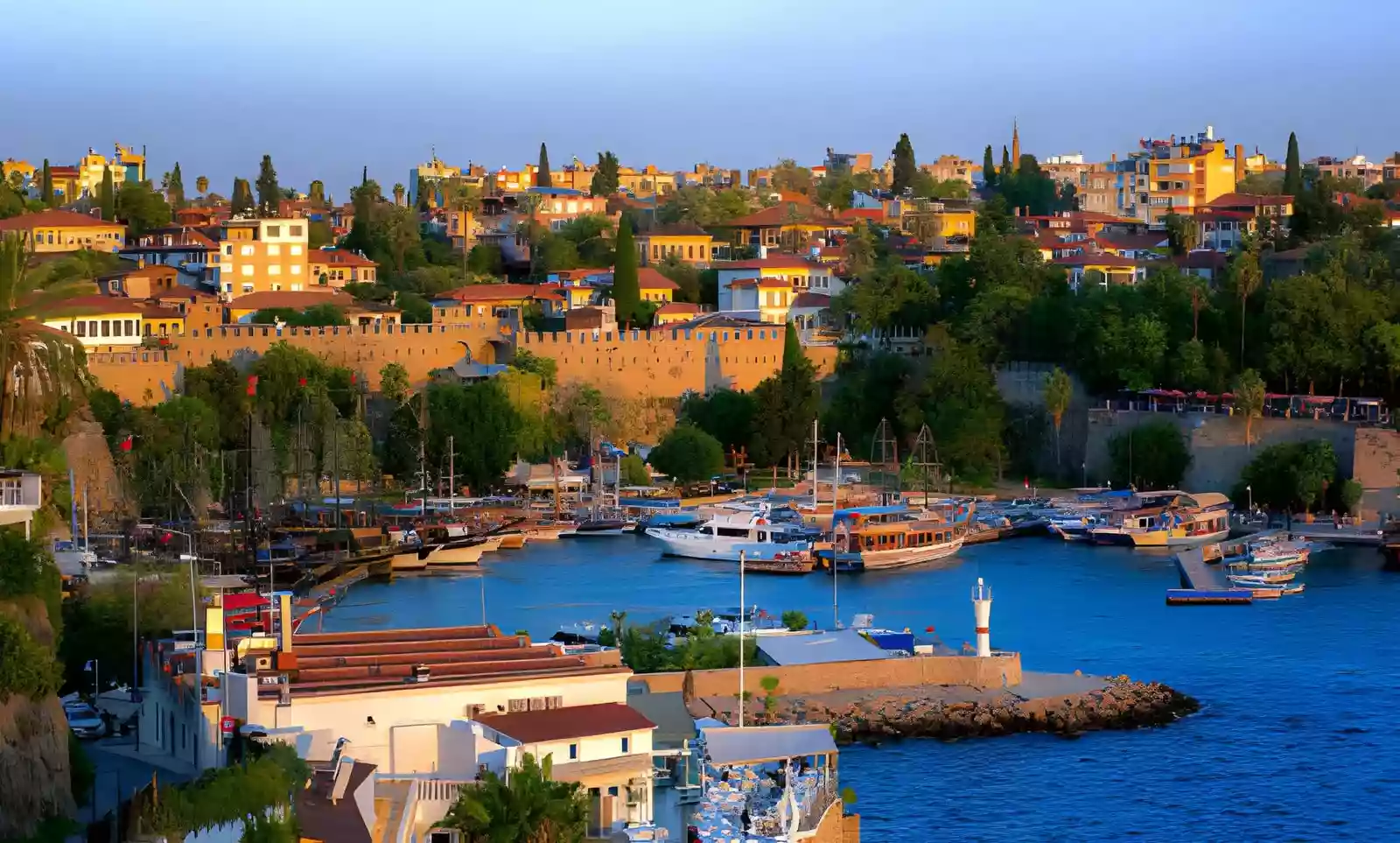Kaleiçi Old Town Guide old town and harbour view