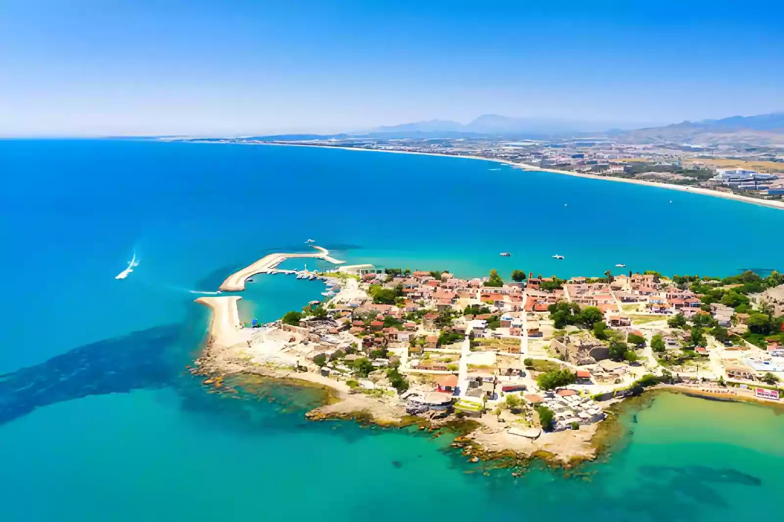 Side Area Guide coastal peninsula view in Antalya